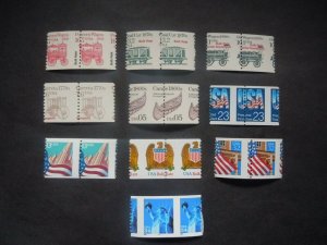 Lot of 12 EFO Misperforated Pairs MNH OG VF #3 List of Catalog #'s Below