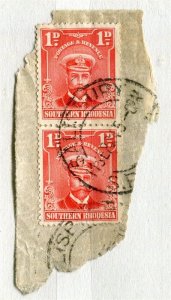 RHODESIA; Early 1900s GV ADmiral issue used Postmark Piece