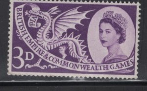 GREAT BRITAIN  338  MNH,  WELSH DRAGON  ISSUE  1958