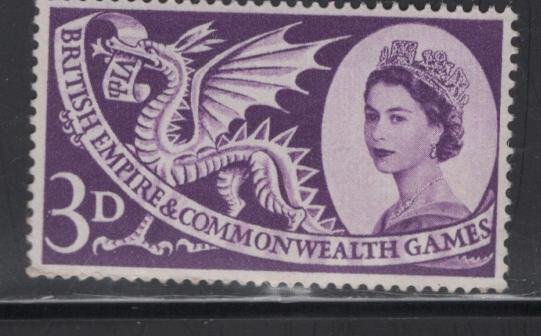 GREAT BRITAIN  338  MNH,  WELSH DRAGON  ISSUE  1958
