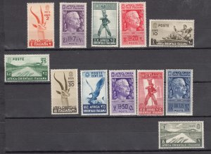 J43949 JL Stamps 1938 italy east africa mh #1,3-12