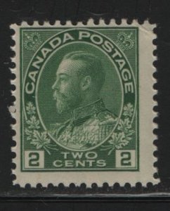 Canada 107  , Hinged, , 1911-25 King George V