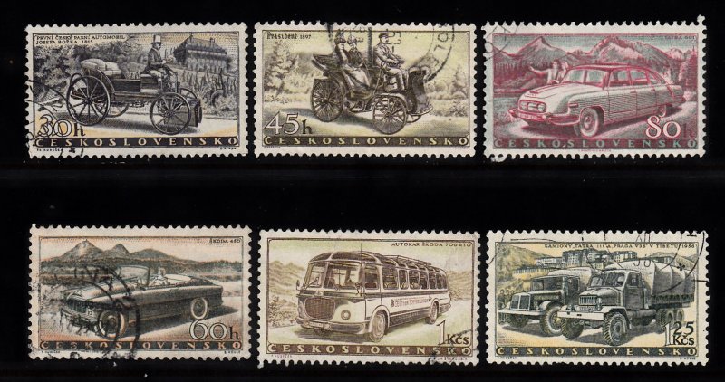 czechoslovakia scott no 890-95 used