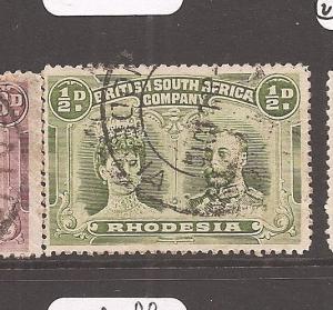 Rhodesia Double Head 1/2d apple green VFU copy 1 (8dam)