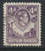 Northern Rhodesia  SG 36  SC# 36 Used  see detail and scan