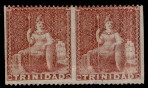 TRINIDAD QV SG46a, (1d) rose-red, M MINT. Cat £1100. BPA CERT