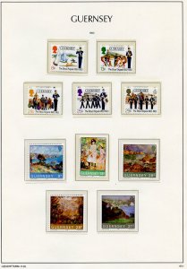 Channel Islands Collection on 58 pages -Guernsey and Alderney-SCV $415.00