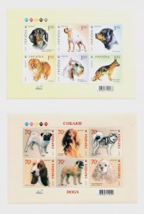 2007-2008 Series of Blocks of Ukraine stamps  Dogs, MNH