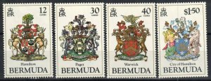 EDSROOM-22249 Bermuda 474-477 MNH 1985 Complete Coat of Arms CV$9.25