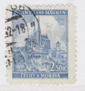 Czechoslovakia Ger. 1942 BOHEMIA & MORAVIA 2.50 Used A25P41F19189 Protectorate-