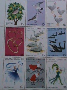 CHRISTMAS ISLAND STAMP :1977 SC#86  THE TWELVE DAYS OF  CHRISTMAS  -MNH  SHEET