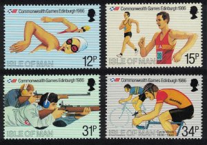 Isle of Man Commonwealth Games Edinburgh 4v 1986 MNH SG#306-309