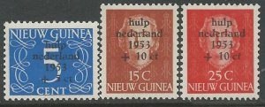 Netherlands New Guinea # B1-3 Flood Relief  (3) VF Unused