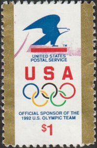 # 2539 USED EAGLE AND OLYMPIC RINGS