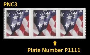 US 4393 Old Glory 44c PNC3 APU P1111 MNH 2009