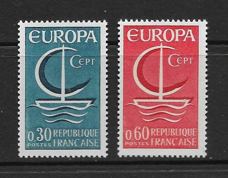 FRANCE - EUROPA 1966 - SCOTT 1163 TO 1164 - MNH