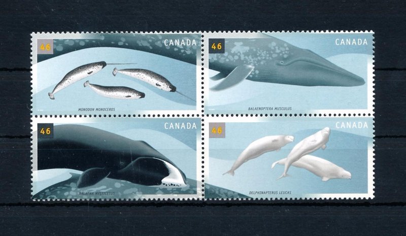 [47869] Canada 2000 Marine life whales  MNH