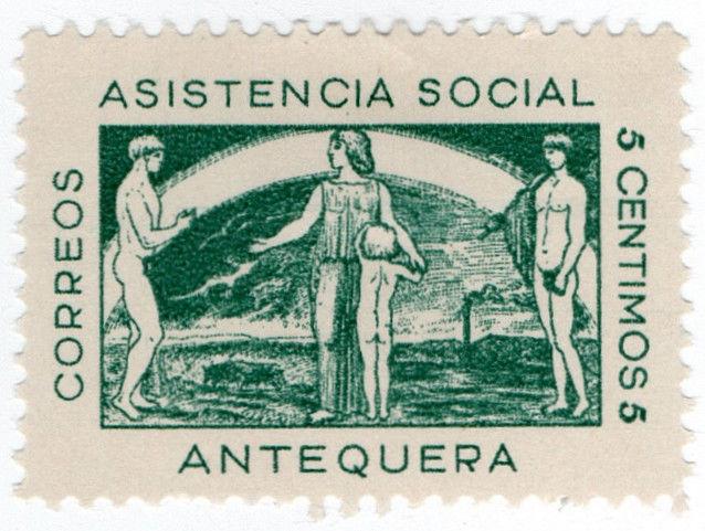 (I.B) Spain Civil War Cinderella : War Charity 5c (Antequera)