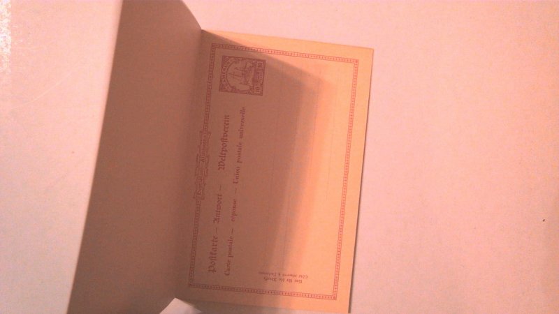 GERMAN CAMEROON POSTAL REPLY CARD MINT ENTIRE