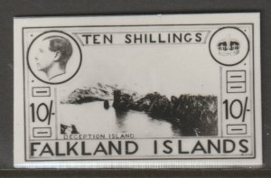 FALKLAND ISLANDS 1936 KE8 PHOTOGRAPHIC ESSAY - UNISSUED