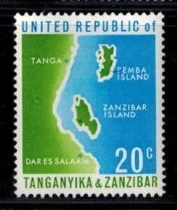 Tanganyika and Zanzibar 1  MNH VF