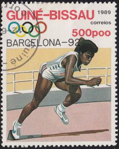 Guinea-Bissau 853 Olympic Sprinter 1989