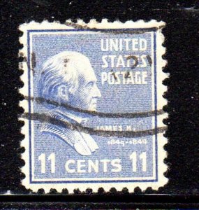 #816 11 CENT PRESIDENTIAL SERIES FANCY CANCEL USED e