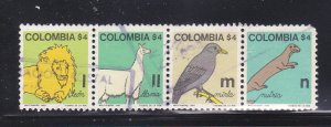 Colombia 879n-879q U  Animals