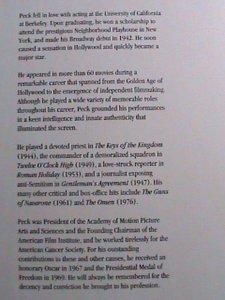 ​UNITED STATES-2011 SC#4526-LEGENDS OF HOLLYWOOD-GREOGORY PECK -MNH SHEET- VF