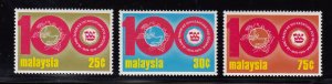 Malaysia Scott #120-122 MNH