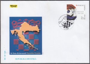 CROATIA Sc # 430 FDC -  INDEPENDENCE DAY