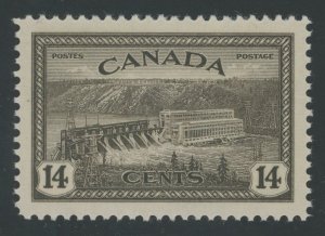 Canada 270 - 14 cent Hyrdoelectric dam - PSE Graded Cert: Superb 98 Mint OGnh