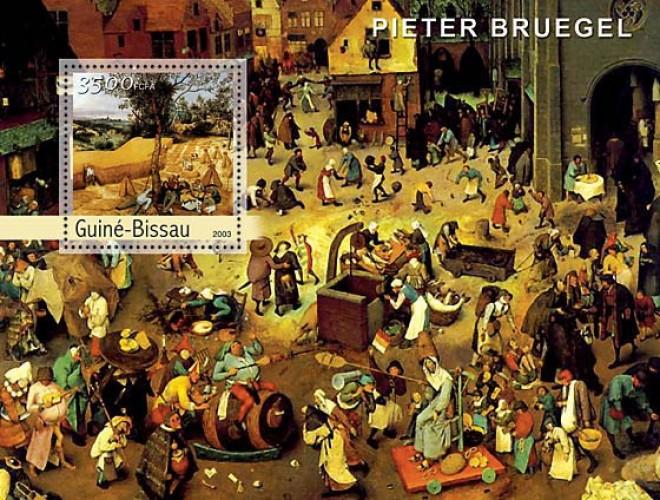 GUINEA BISSAU 2003 SHEET BRUEGEL ART PAINTINGS