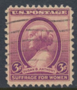 USA  SC#  784   Used 1936 Susan B Anthony  Suffrage  see scan