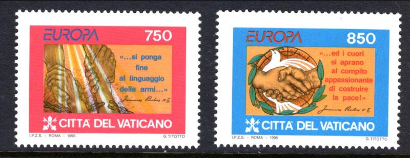 Vatican City 971-972 Europa MNH VF