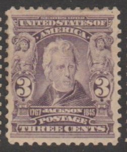 U.S. Scott #302 Jackson Stamp - Mint Single - IND