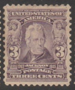 U.S. Scott #302 Jackson Stamp - Mint Single - IND