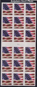 BOBPLATES #5162a Wavering Flag Booklet Pane of 18 VF NH SCV=$50