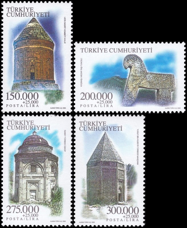 Turkey 2000 Sc B259-B262 Buildings Towers CV $7.25