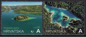 CROATIA 2022 NATURE LAKES JOINT ISSUE SWITZERLAND DIPLOMATIC RELATIONS