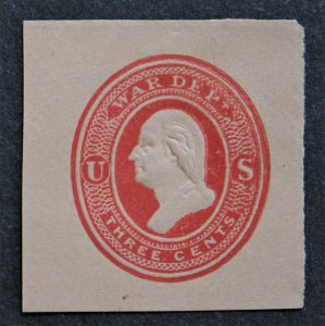 US Sc# UO55 MNH Cut Square 1875