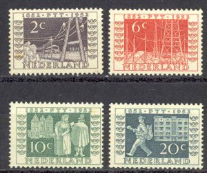 Netherlands Sc# 332-335 MH 1952 Stamps & Telegraph