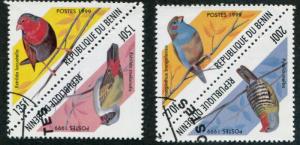 Benin SC# 1204-5 Tropical Birds Used SC $3.50