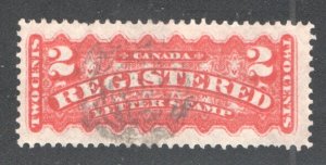 CANADA #F1a VF Rose Carmine shade, Used.   CV 110.00    ...   1150823