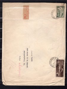 RUSSIA YR 1931,FOREIGN EXCHANGE,REGISTERED AIR COVER 209,MOSCOW TO USA