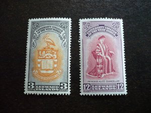 Stamps - Leeward Islands - Scott# 130-131 - Mint Never Hinged Set of 2 Stamps