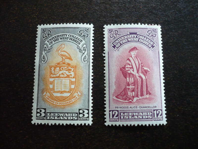 Stamps - Leeward Islands - Scott# 130-131 - Mint Never Hinged Set of 2 Stamps