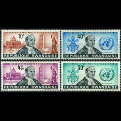 RWANDA 1966 - Scott# 147-50 Pope Visit Set of 4 NH