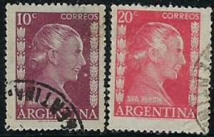 Argentina 600-01 Used 1952 issues (ak5630)