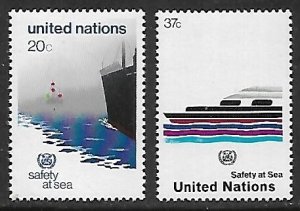 United Nations - N.Y. # 394-395 - Safety at Sea - MNH.....{AL46}